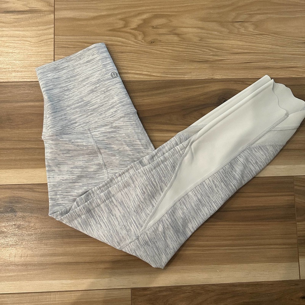 Lululemon Wunder Under Roll Down Scallop Luxtreme Gray 4